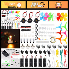 Sntieecr 6 Set 131 PCS DC Motors Kit, Mini Electric Motor 1.5-3V 15000RPM with