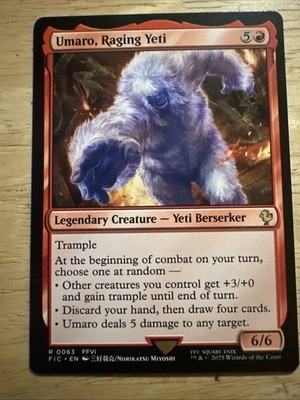 Umaro, Raging Yeti 63 NM MTG FINAL FANTASY Commander Magic