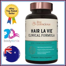 Hair La Vie Live Conscious Clinical Formula Growth 90 Count (Pack of 1)