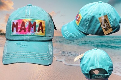 KBETHOS-Vintage Style Distressed Adjustable Baseball Cap Hat Mama  beach