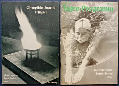 2 Tagesprogramm-Hefte Olympische Spiele Berlin 1936 – 1. und 8. August Programme - Bild 1 von 4
