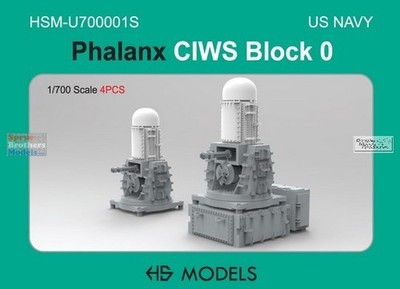 HSMU700001U 1:700 HS Models US Navy Phalanx CIWS Block 0