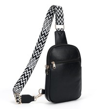 Sling Bag for Women, Small Vegan Leather Crossbody Bags, RFID Fanny Pack Back...