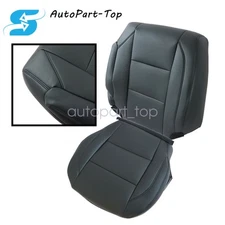 New For 2004-10 Infiniti QX56 Front Driver Bottom & Top Leather Seat Cover Black