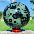 2.77LB Natural Kambaba jasper Tall Polished Crystal Sphere Healing Crystal — photo 6