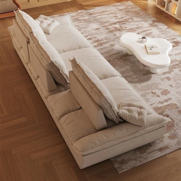 Modern Cream Sofa – Elegant & Comfortable Living Room Couch - Photo 4/4