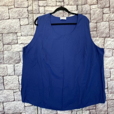 Ulla Popken Sommer Top Bluse De 58 Blau Royal 52 E26