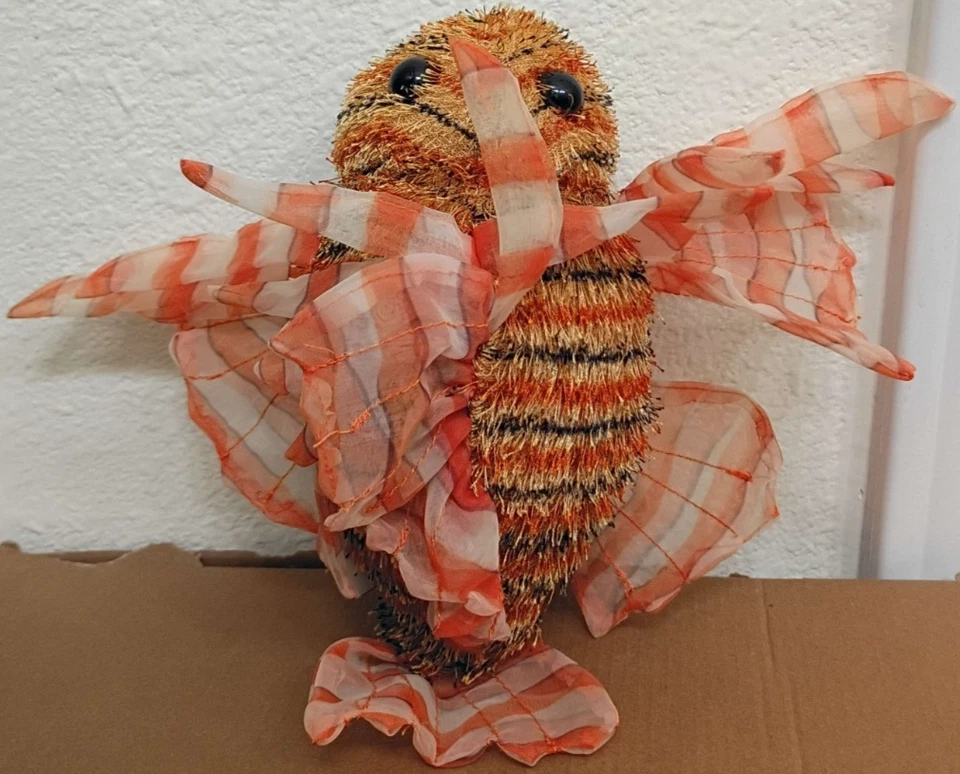 Webkinz Lionfish No Code Tag Orange Striped Fish Plush Stuffed Animal Toy Ganz - Image 3 of 4