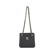 Chanel As3176 Caviar Skin Shoulder Bag Women Black One Size