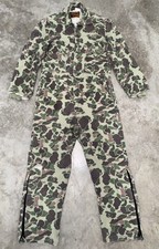Vintage Walls Blizzard Pruf Coveralls Mens Large Tall Duck Camo USA Hunting 70s