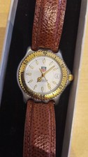 TAG Heuer Professional WG1122-K0 Quarz Uhr Lederband braun Datum 200m