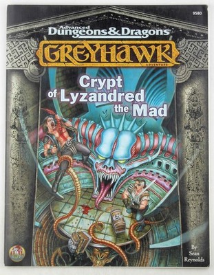 AD&D 2e Crypt of Lyzandred the Mad Forgotten Realms Sean Reynolds ORIGINAL