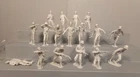 Marx Battleground Playset Set of 17 Lt. Gray Germans 54 mm Original