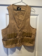 Hunting Shotgun 24 Shell Vest Vintage Sears Roebuck , 70 s, Canvas, Buttons LG