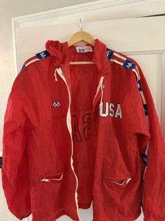 Traje de lluvia vintage de atletismo de EE. UU.