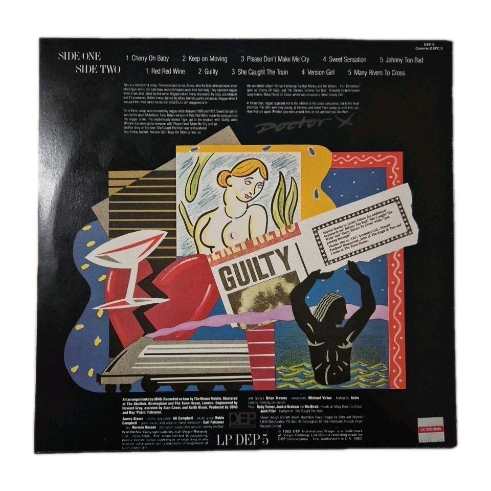 UB40 'Labour Of Love' 1983 12" Vinyl LP Record Virgin Records U.K. Pressing - Image 2 of 4