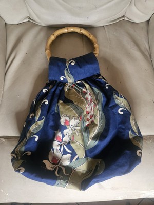 Vintage An Original By Maree Purse Bag W Round Bamboo Handles Stylish Spring