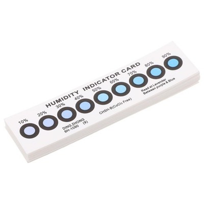 40pcs Humidity Indicator Card: 10%-90% 9 Spots Moisture Detection - Color
