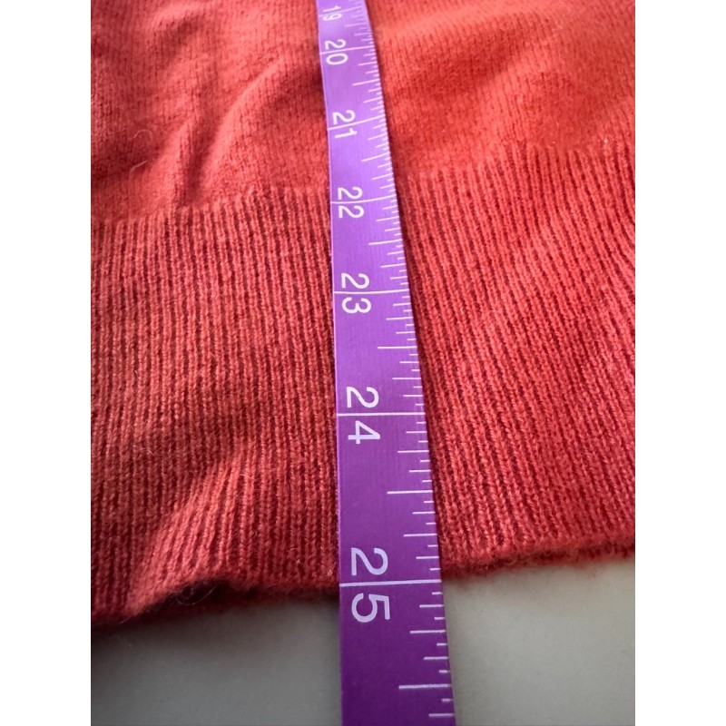 J.CREW Vtg. Italian Cashmere Sweater Women Size XS Burnt Orange Office Holiday View 3