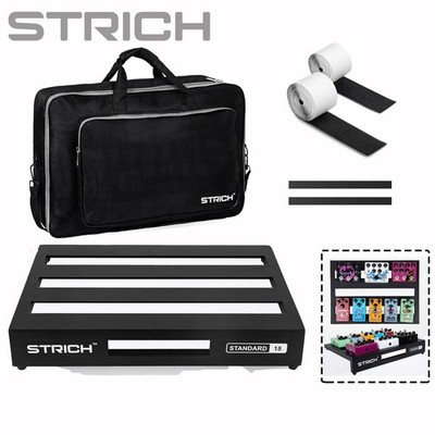 STRICH Guitar Pedal board Effect Pedalboard STANDARD 18 (Angled) W/ Carry Bag