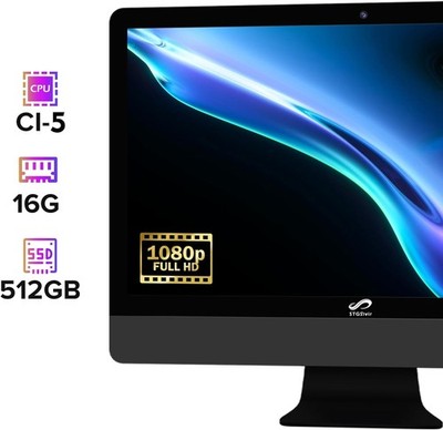 All-in-One Desktop, 22'' FHD, Intel Core i5 up to 3.7G,16G, 512G SSD,WiFi,BT,W11H
