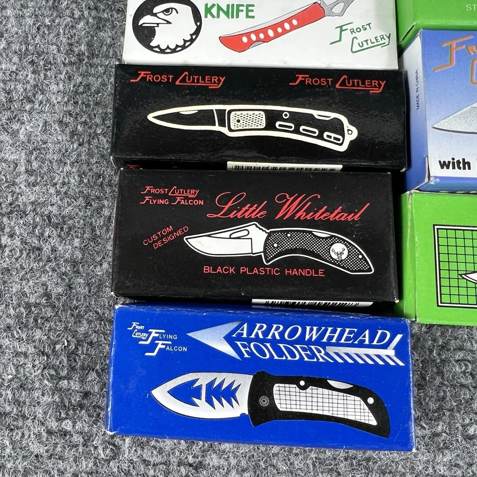 Vintage Pocket Knife Lot of 11 NOS Folding Knives Stainless Steel Blade New - Image 2 of 4