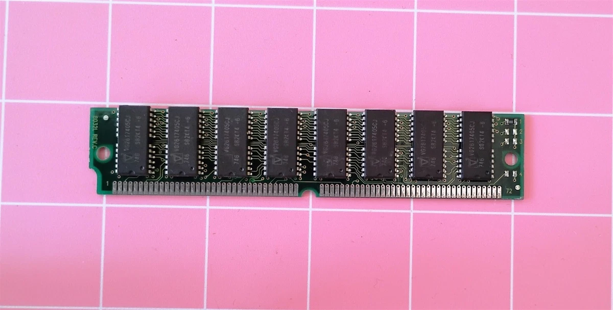 Num 1060 Kit RAM 128 Mo EDO SIMM 72 Broches - 4 Barrettes De 32 Mo, 60