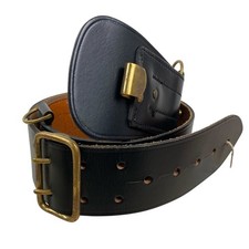 SAM BROWNE British Army Brown Leather Dress Belt Size 2 28-32 Officer BNWT NEW