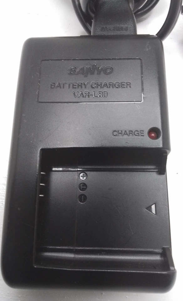 Genuine Sanyo Battery Charger VAR-L80 4.2v 550mA Adapter & Power Cord - Image 3 of 4