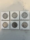 Franklin Silver Half Dollar Coins 1950, 1950 D, 1954 S, 1957 Lot