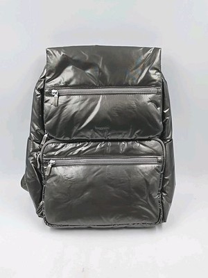 Baggallini Go To Laptop Flap Gunmetal Puff Backpack NEW (#P3-B2)
