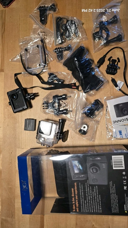 IJOY VISIONNE 4K ACTION CAMERA IJACVS01 WITH TOUCH SCREEN NO SD CARD INCLUDED - Image 2 of 4