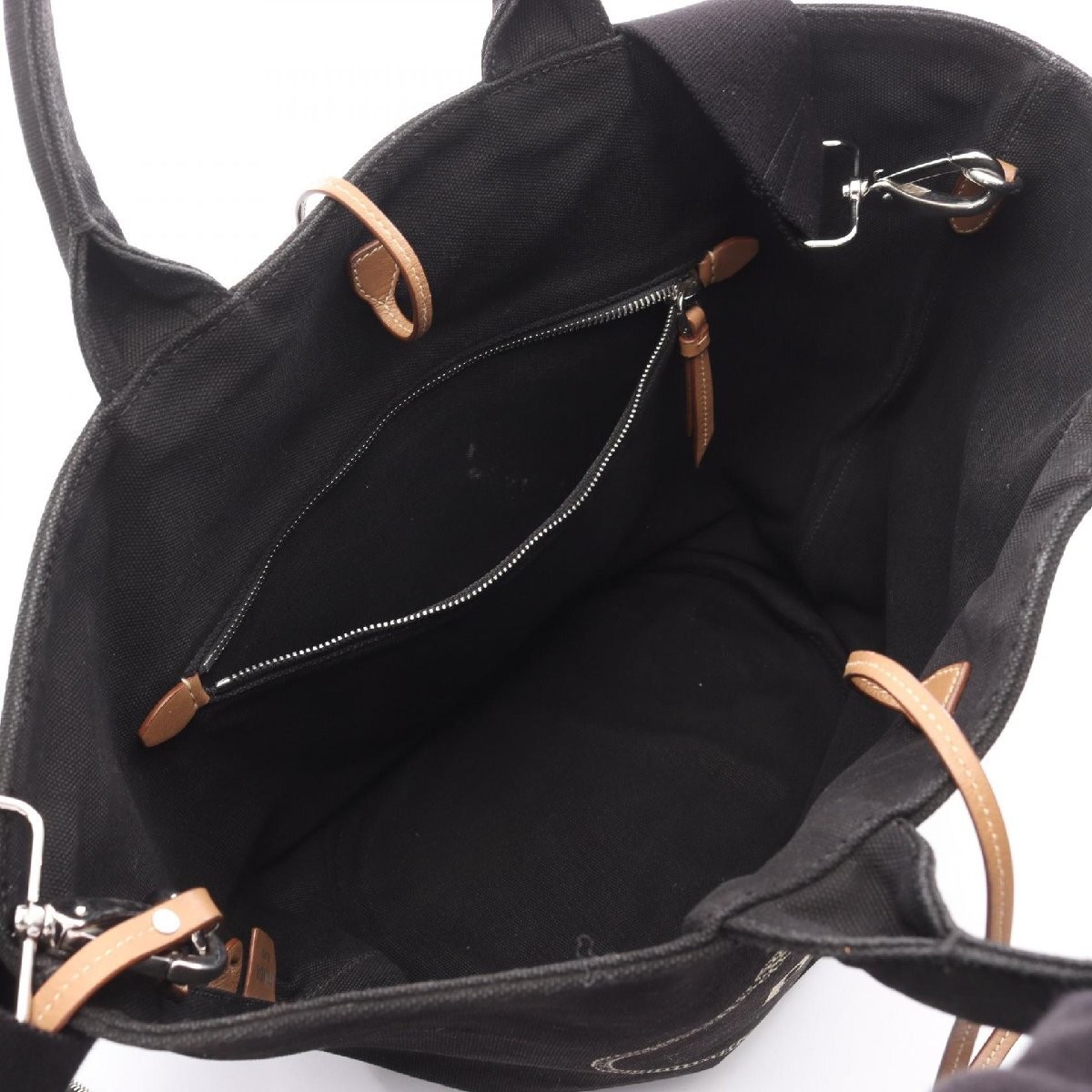 PRADA CANAPA Canvas Handbag Used Ladies from japan thumbnail 3