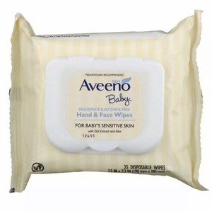 aveeno baby face wipes