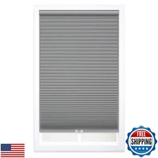 DEZ FURNISHINGS Cordless 1.5" Blackout Cellular Shade, 29.5"W x 72"H, Anchor 