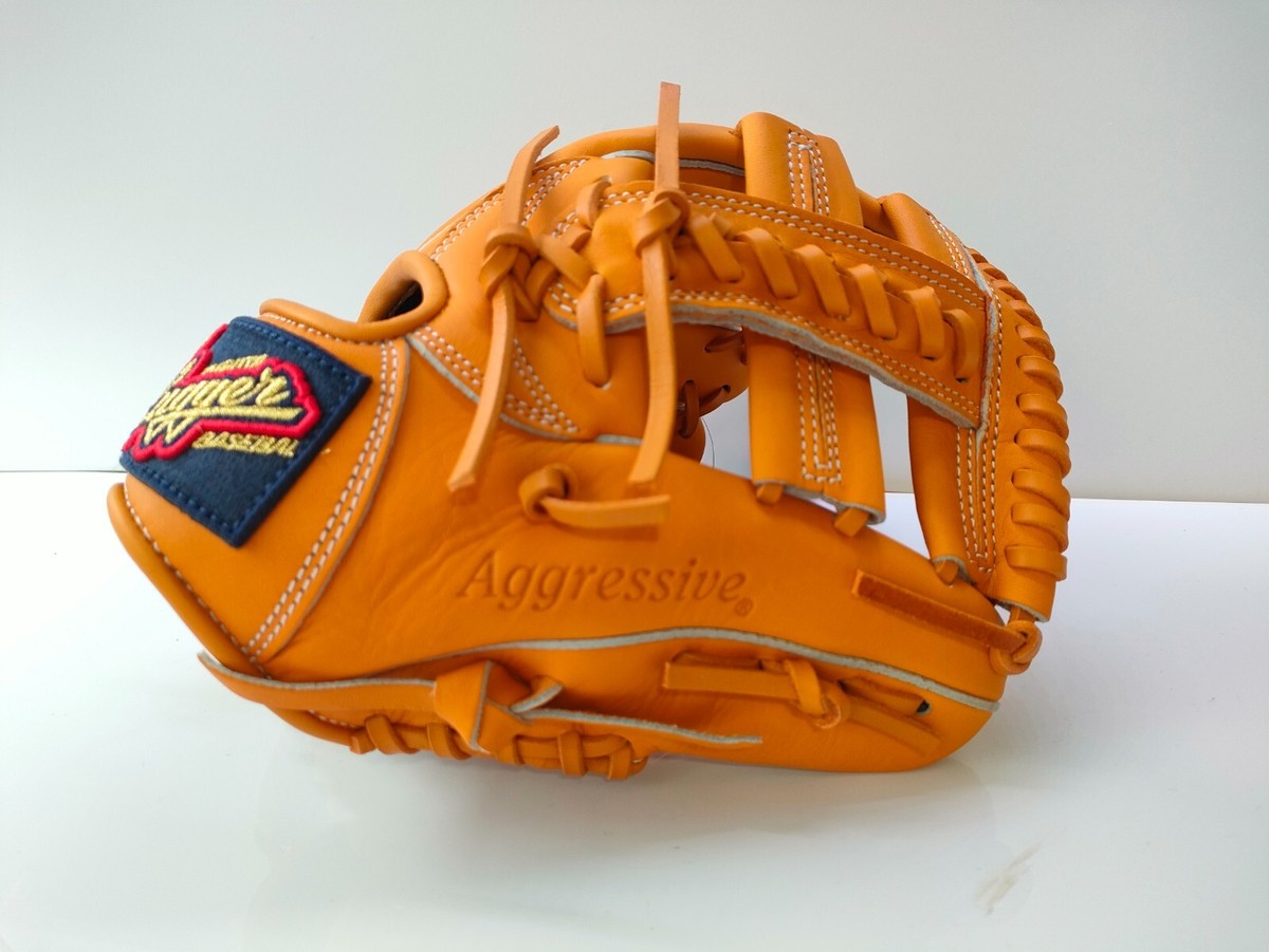 Kubota Slugger Baseball Glove Deep Grip Pkt L Orange Youth Kubota Slugger Baseball Glove Deep Grip Pkt L Orange Youth