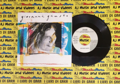 LP 45 7'' GIOVANNI GIUSTO Topless I duri 1990 italy VIRGIN VIN 45317 Colombo