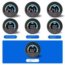Battery Capacity Voltage Meter 8 100V with LCD Backlight and Alarm Function