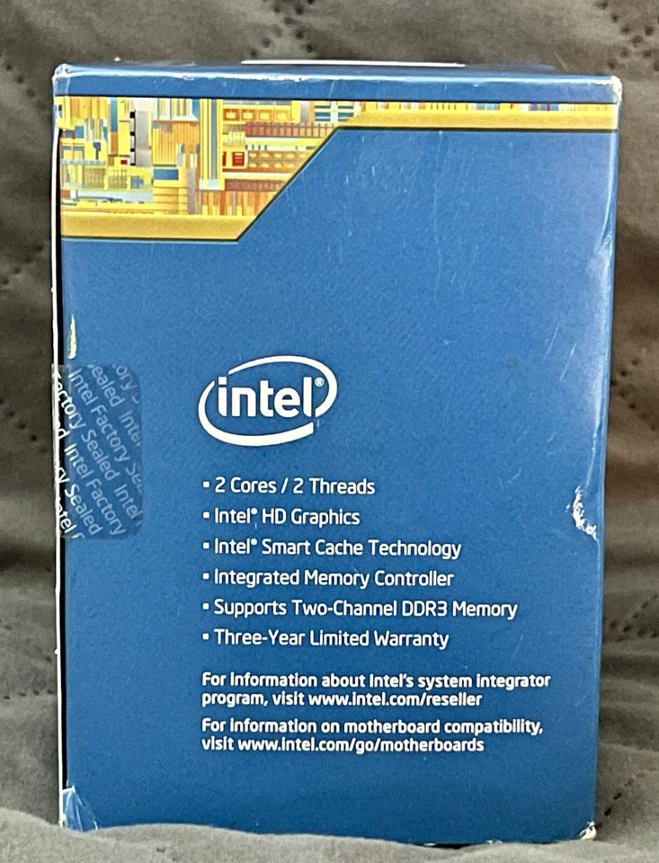 intel PENTIUM PROCESSOR CPU G3250 LGA1150 Desktop 3.2 GHZ - 3MB Cache SEALED - Image 4 of 4
