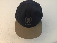 Ashworth Headwear Cadillac Logo Navy Baseball Cap Made In USA Back Grip Strap