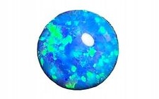 OPALE ARLECCHINO BLU cabochon 9 mm