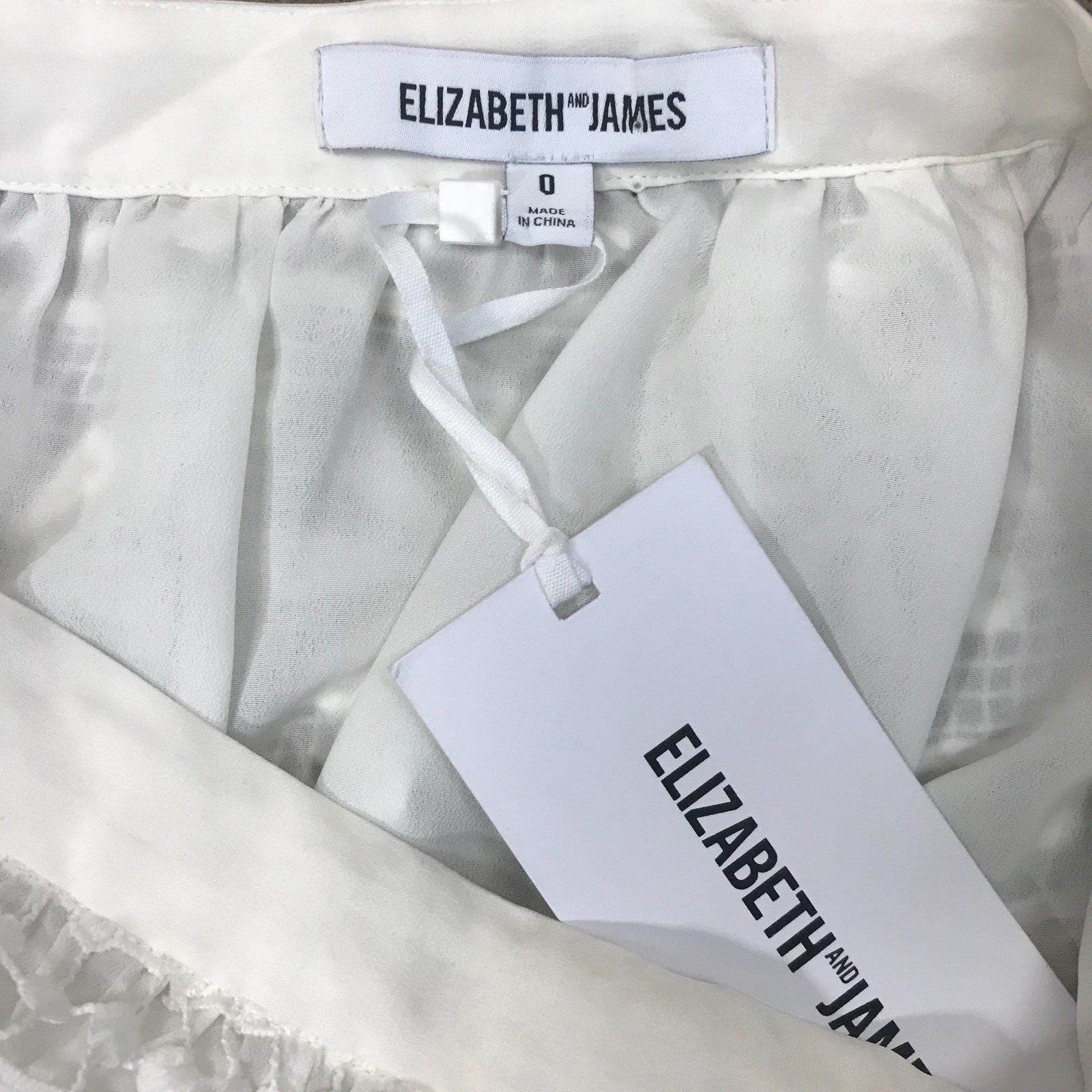 Elizabeth and James Women's size 0 Off-White Mini… - image 3