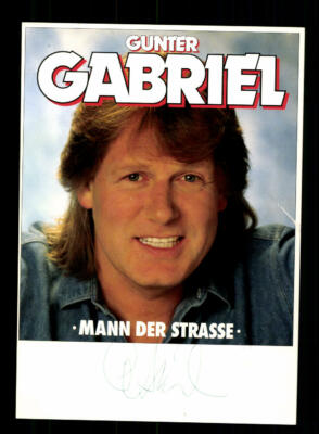 Gunter Gabriel Autograph Card Original Signed ## BC 170041