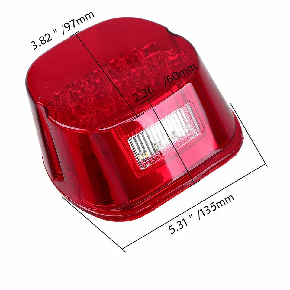 Lanterna traseira de freio traseira de LED 12V para Harley-Davidson Dyna Street Bob FXDB - Imagem 4 de 4