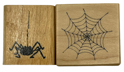 PSX / First Impressions Rubber Stamps Spider Web B947 and Spider Lot of 2