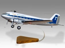 Douglas DC-3 TAA Version 2 Desk Wood Airplane New Model Large Scale 1/72