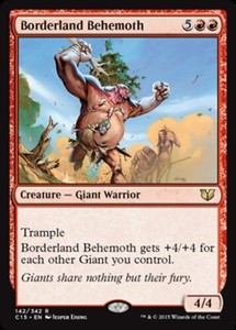 Borderland Behemoth x4 - Commander 2015 - NM-Mint, English - Commander 2015