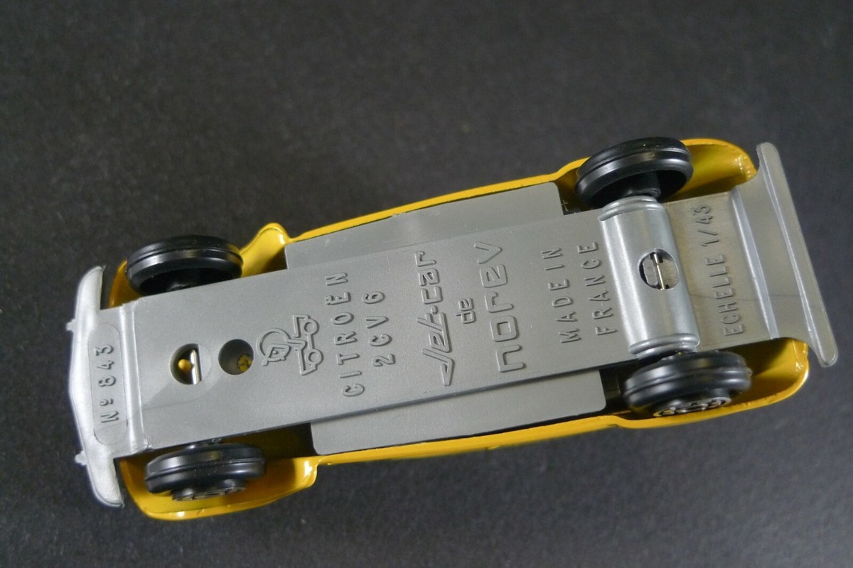 Norev Jet Car 1/43 - Citroën 2CV 6 Jaune 843, état Neuf Sous Blister