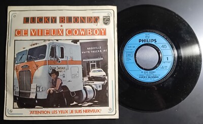 45t SINGLE LUCKY BLONDO CE VIEUX COWBOY / ACHTUNG LES EYES FRANZÖSISCH
