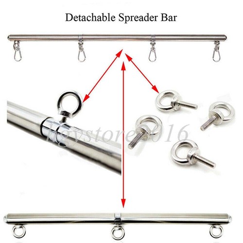 Detachable Stainless Steel Spreader Bar Set Bandage Restraints Unisex ...